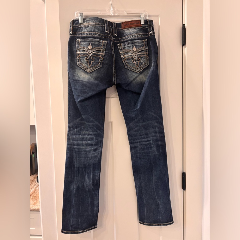 Rock Revival Easy Straight Magnor size 27 Distressed Jeans